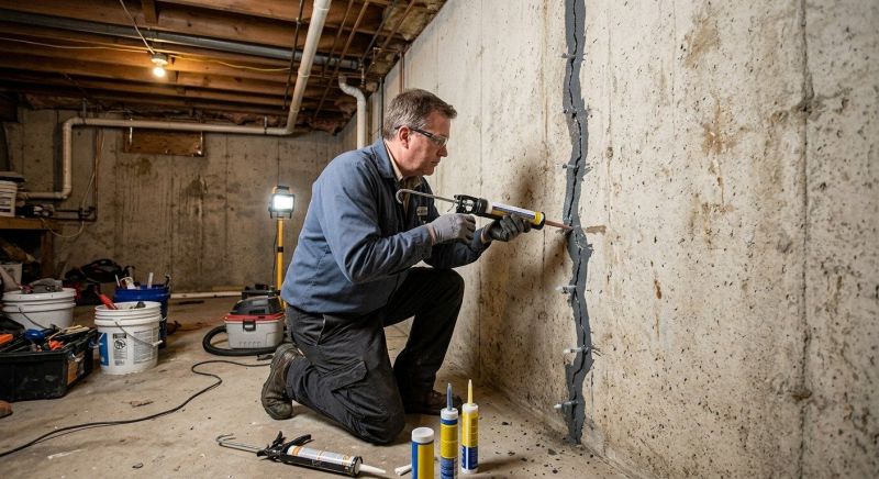 Basement Crack Repair in Stark County, OH
