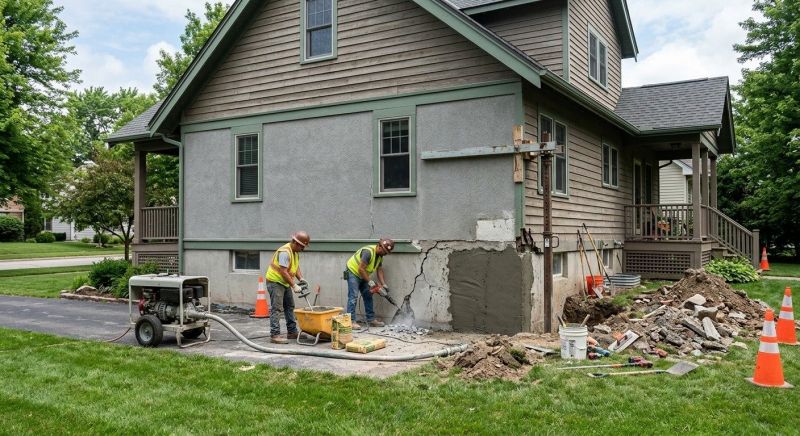 Building Foundation Repair in Akron, OH