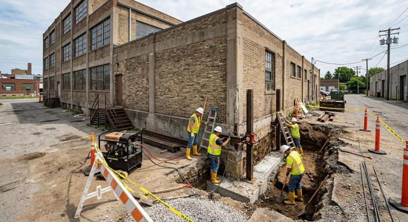 Building Foundation Repair in Cuyahoga Falls, OH