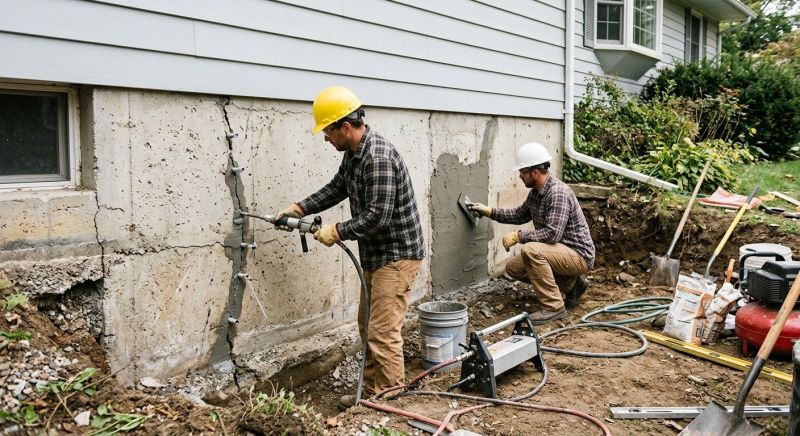 Concrete Foundation Repair in Louisville, OH