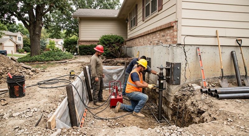 Cracked Foundation Repair in Akron, OH