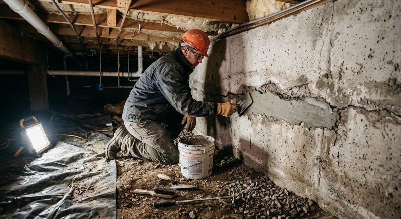 Cracked Foundation Repair in East Canton, OH