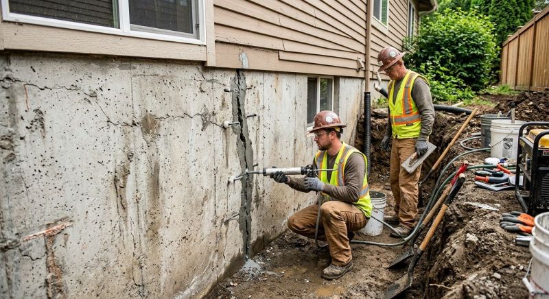Cracked Foundation Repair in New Philadelphia, OH