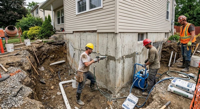 Cracked Foundation Repair in Wooster, OH