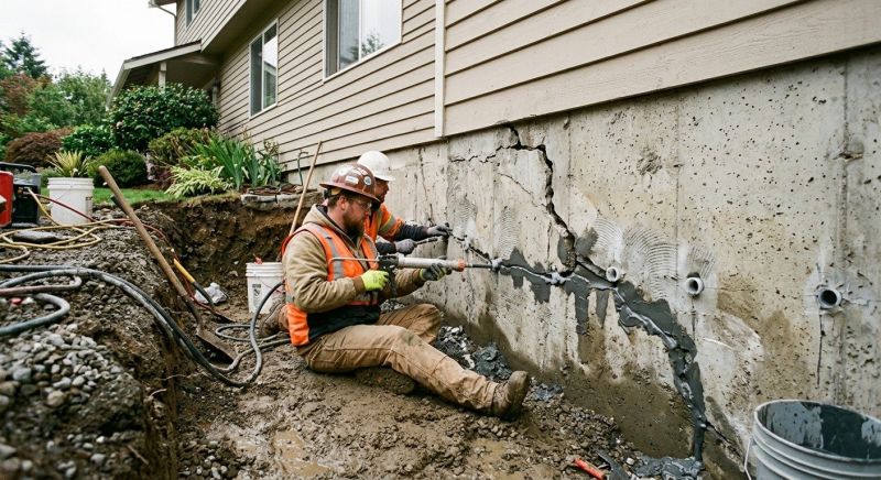 Cracked Foundation Repair in Wooster, OH