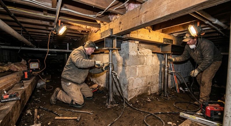Crawl Space Leveling in Stark County, OH