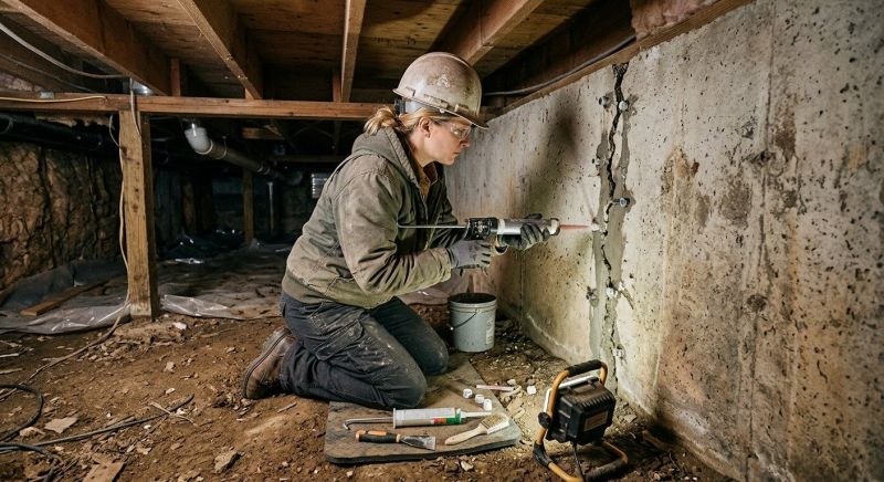 Crawlspace Foundation Repair in New Philadelphia, OH