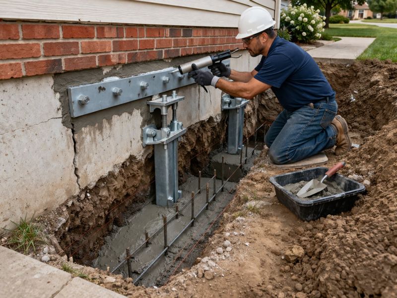 Exterior Foundation Repair in Stark County, OH