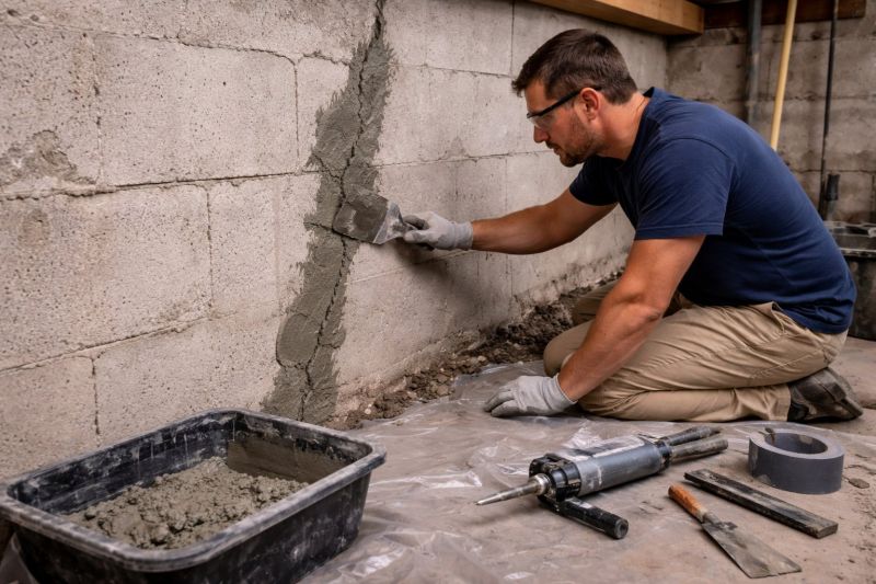 Foundation Crack Repair in East Canton, OH
