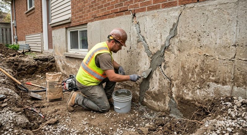 Foundation Crack Repair in Uniontown, OH