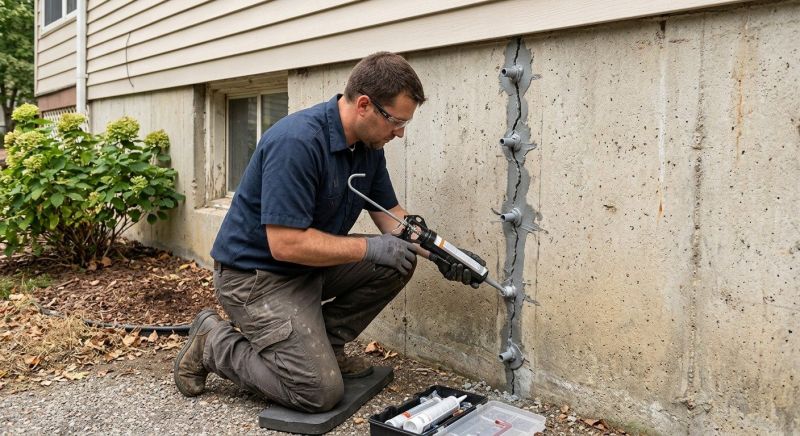 Foundation Crack Sealing in Stark County, OH