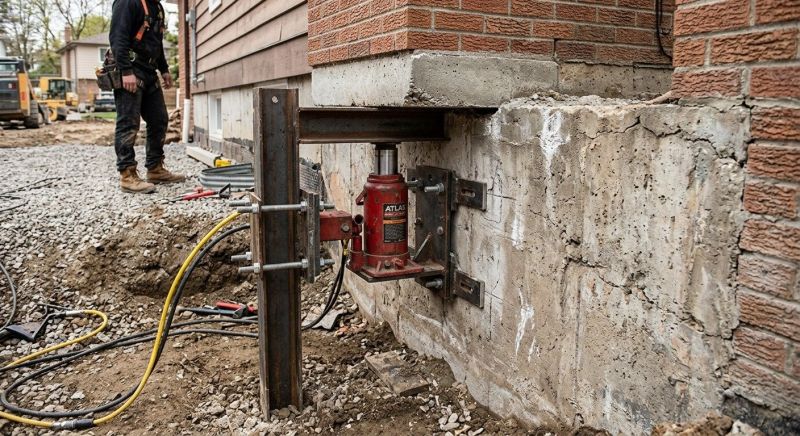 Foundation Jacking in Cuyahoga Falls, OH