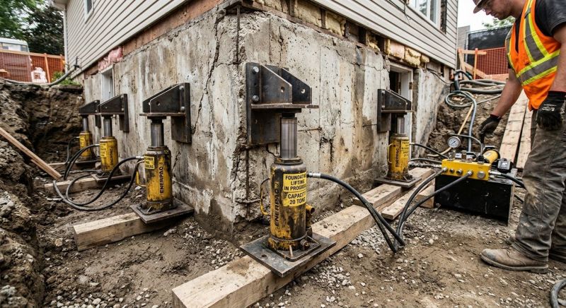 Foundation Jacking in Dover, OH