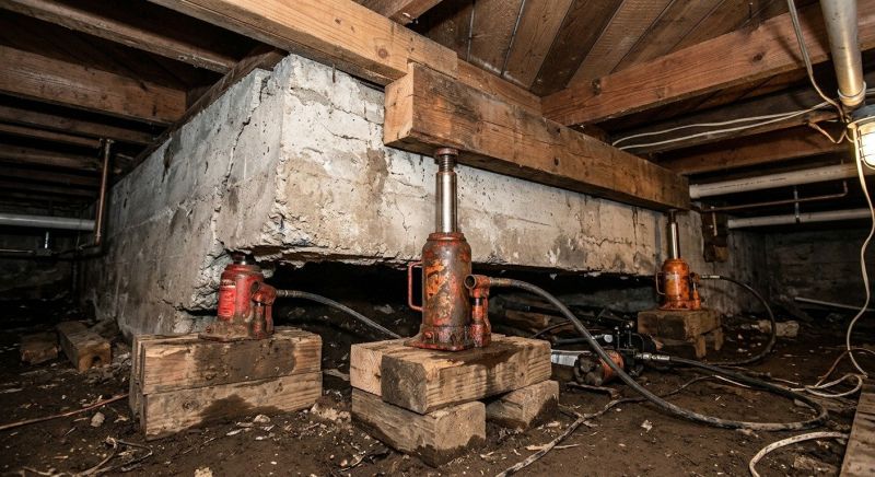 Foundation Jacking in Dover, OH