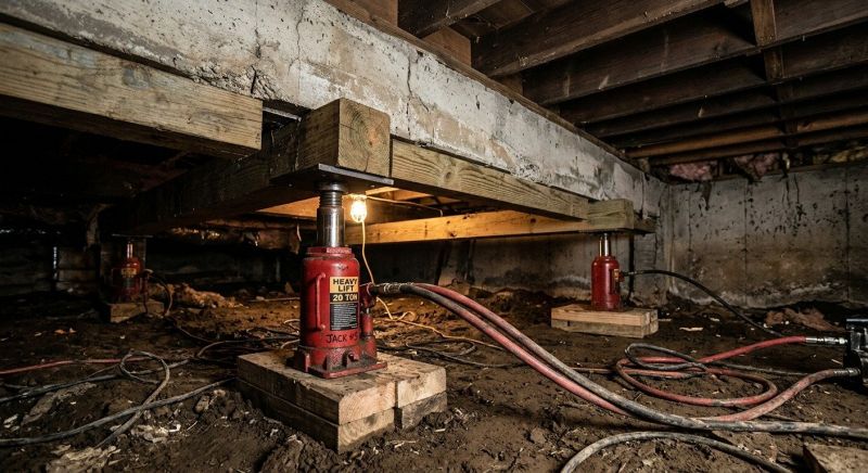 Foundation Jacking in Tuscarawas County, OH