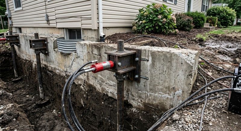 Foundation Pier Leveling in Stark County, OH