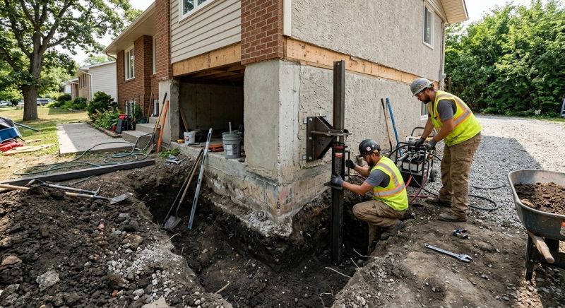 Foundation Pier Repair in Stark County, OH