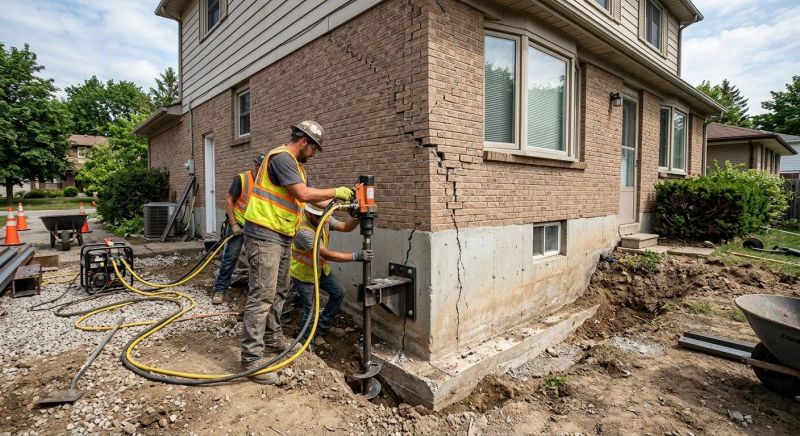 Foundation Raising in Fredericksburg, OH