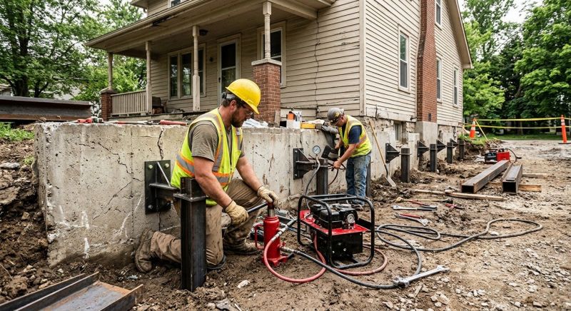 Foundation Stabilizing in Fredericksburg, OH