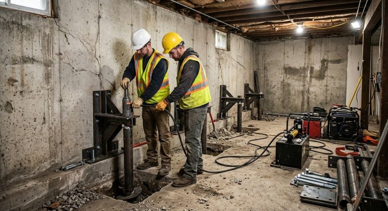 Foundation Stabilizing in Louisville, OH