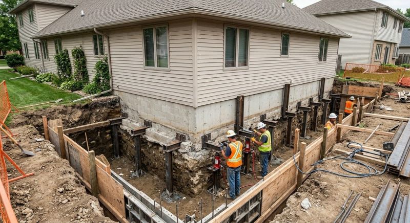 Foundation Underpinning in Stark County, OH