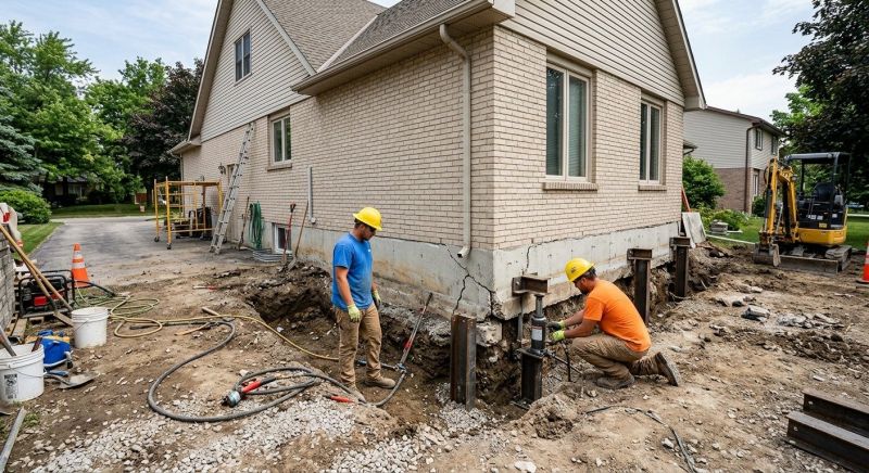 Helical Piers Installation in Stark County, OH