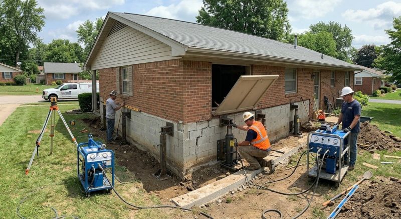Home Foundation Leveling in North Canton, OH