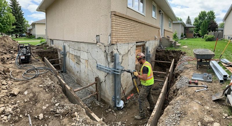 House Foundation Repair in Akron, OH