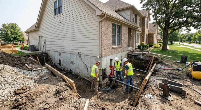 House Foundation Repair in Sugarcreek, OH