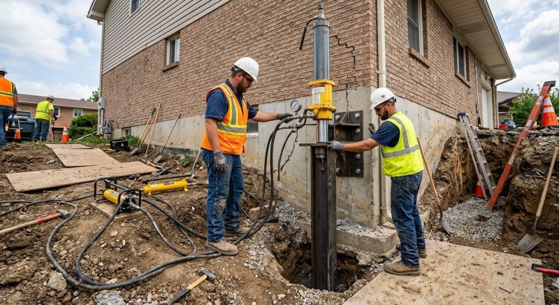 Settling Foundation Service in Wadsworth, OH