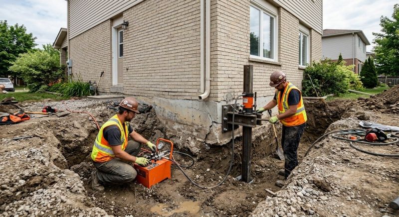 Sinking Foundation Lifting in Stark County, OH