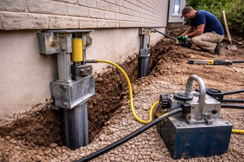 Sinking Foundation Repair in Barberton, OH