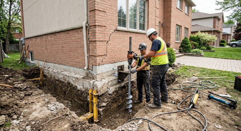 Sinking Foundation Repair in Tuscarawas County, OH