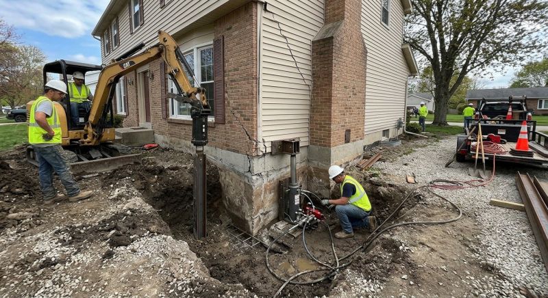 Sinking Foundation Repair in Wayne County, OH