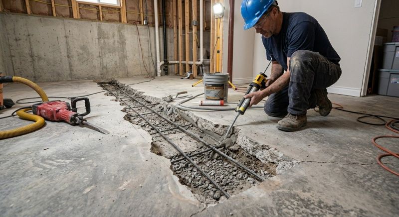 Slab Foundation Repair in Stark County, OH