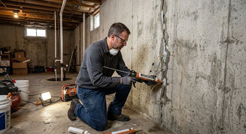 Structural Crack Repair in Stark County, OH